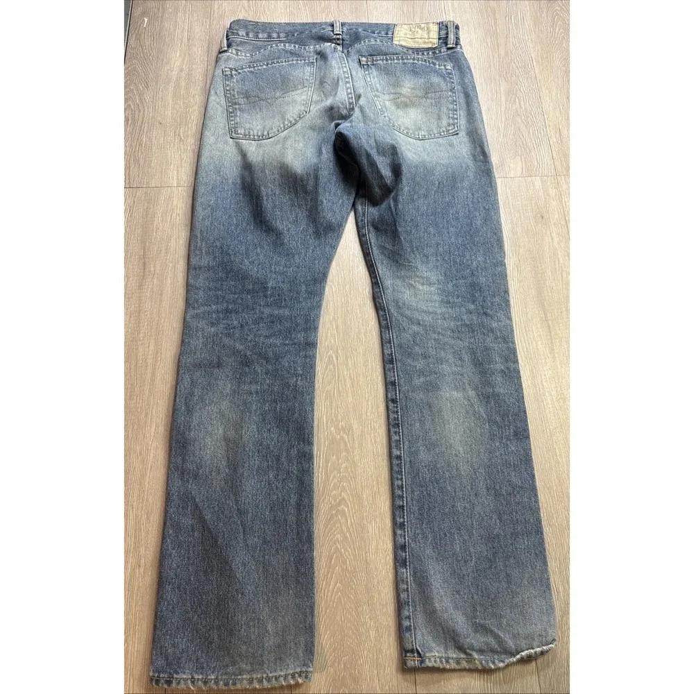 Vintage Polo Ralph Lauren‎ Jeans Men's 32 Baggy Relaxed Light Wash Actual 36x33